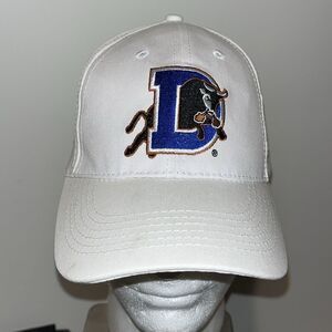 White Durham Bulls collab Carolina Hurricanes adjustable cap hat - marks on bill